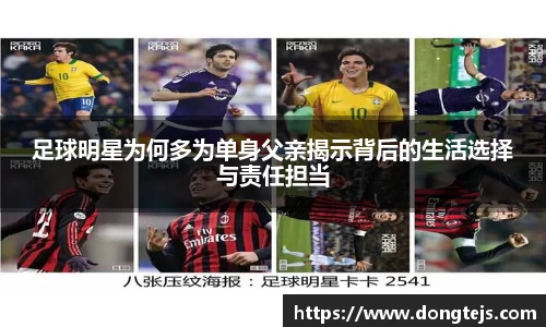 足球明星为何多为单身父亲揭示背后的生活选择与责任担当